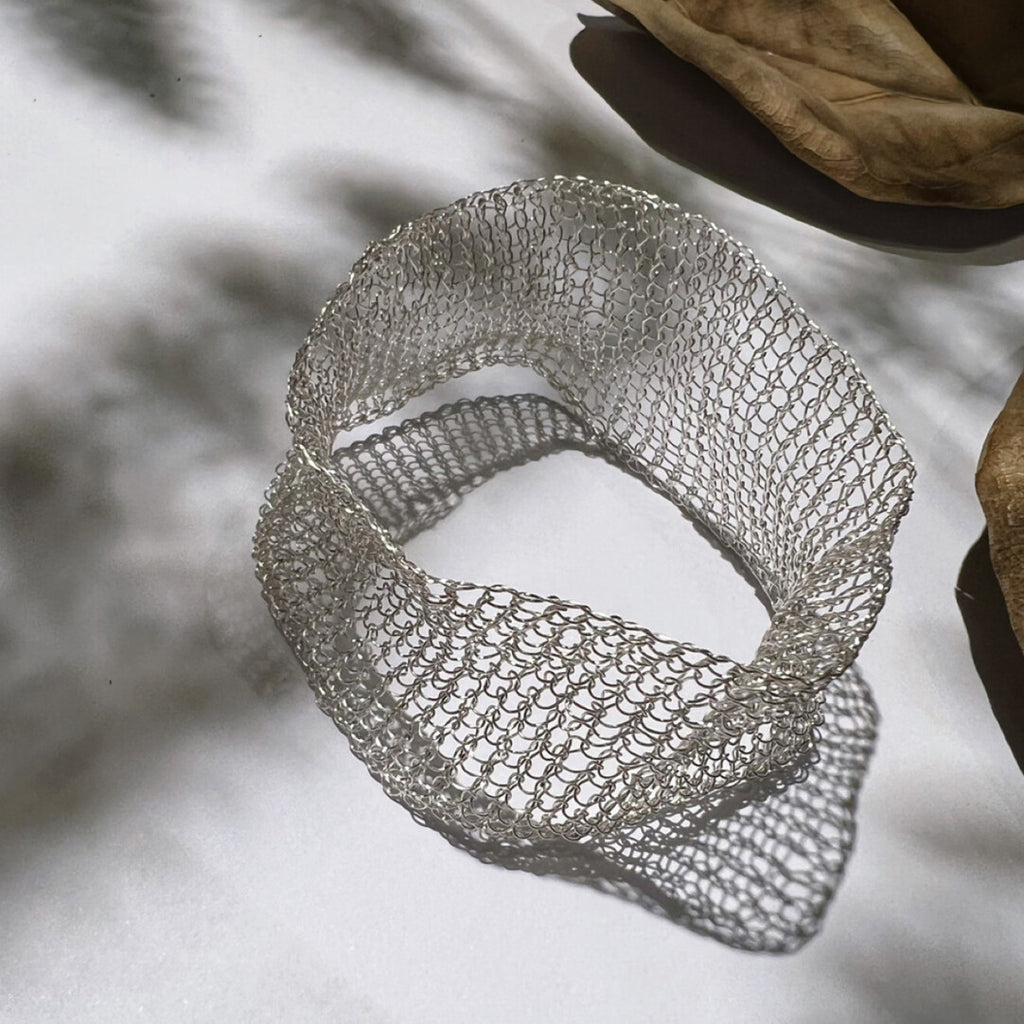 Metal Woven Hollow Bracelet,Lumivault.