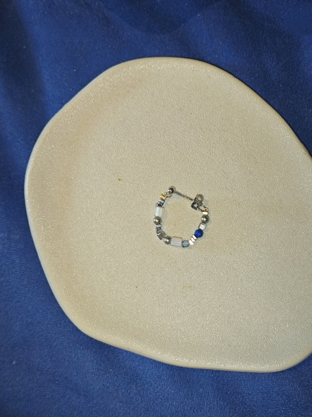 Metallic Minimalist Beaded Earring,Lumivault.