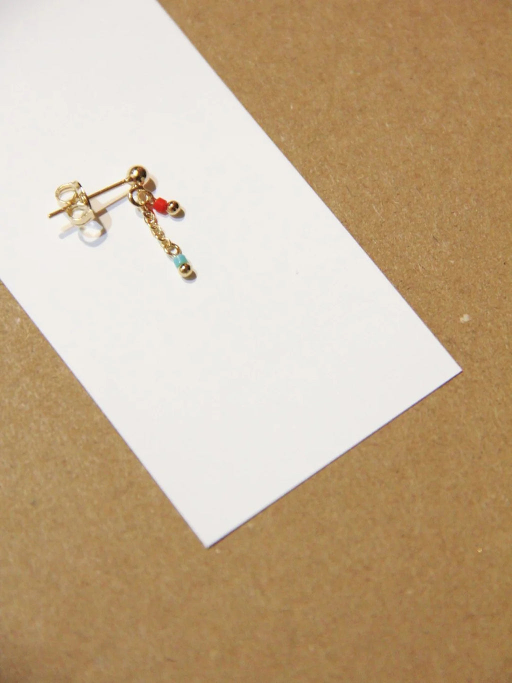 Mini Blue Red Earrings,Lumivault.