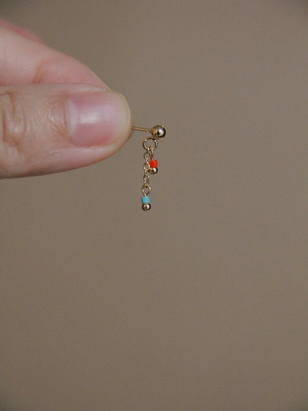 Mini Blue Red Earrings,Lumivault.