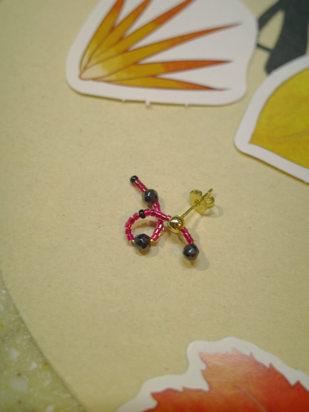 Mini Pink Knot Stud Earrings,Lumivault.