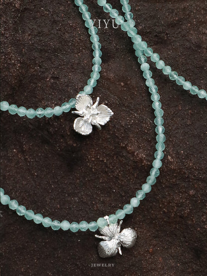 Mint Mambo Iris Necklace