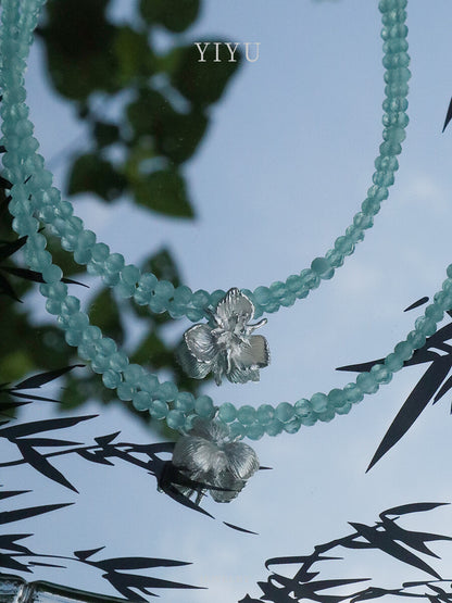 Mint Mambo Iris Necklace