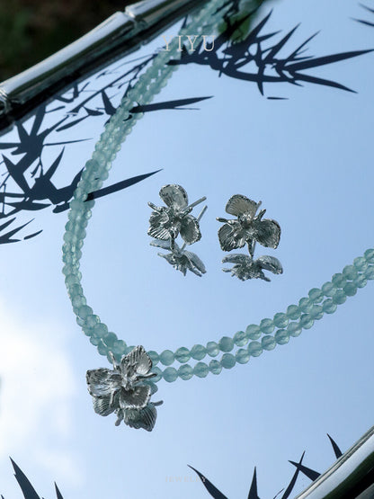Mint Mambo Iris Necklace