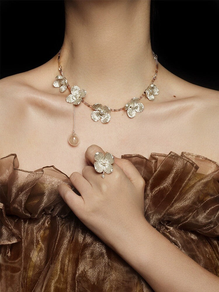 Mock Orange Necklace,Lumivault.