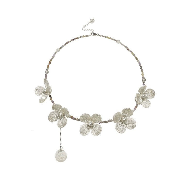 Mock Orange Necklace,Necklace with Bubble,Lumivault.