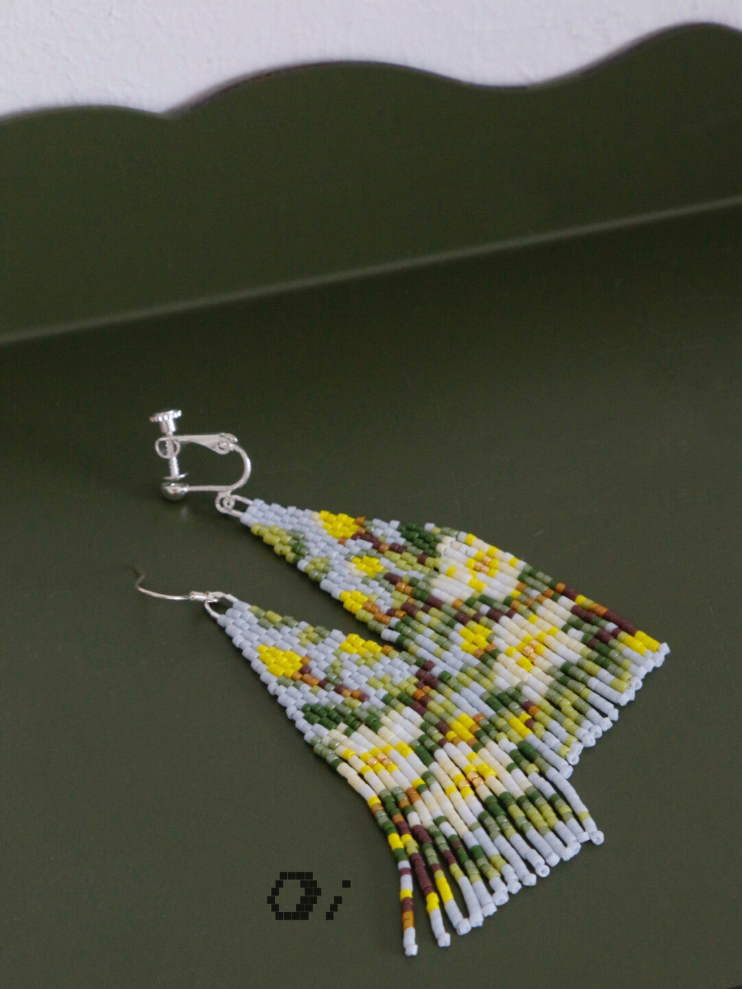 Monet Garden Lemon Blossom Earrings,Lumivault.