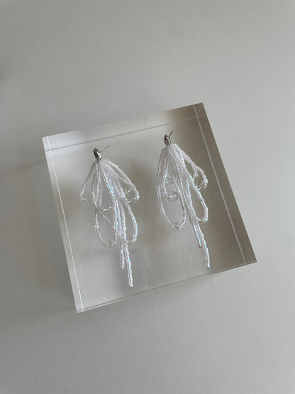 Moonlight Tassel Beaded Earrings - Lumivault