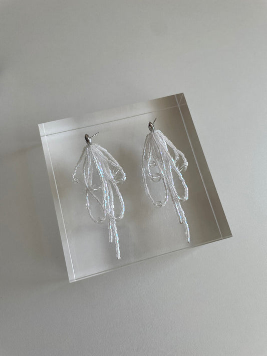 Moonlight Tassel Beaded Earrings - Lumivault