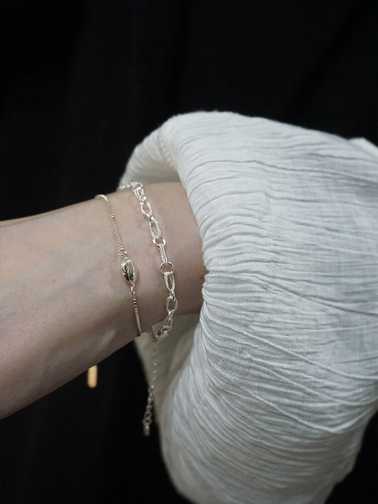 Morning Dew Raindrop Silver Filigree Bracelet,Lumivault.