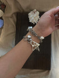 Mousse Cake Conch Pendant Bracelet,Lumivault.