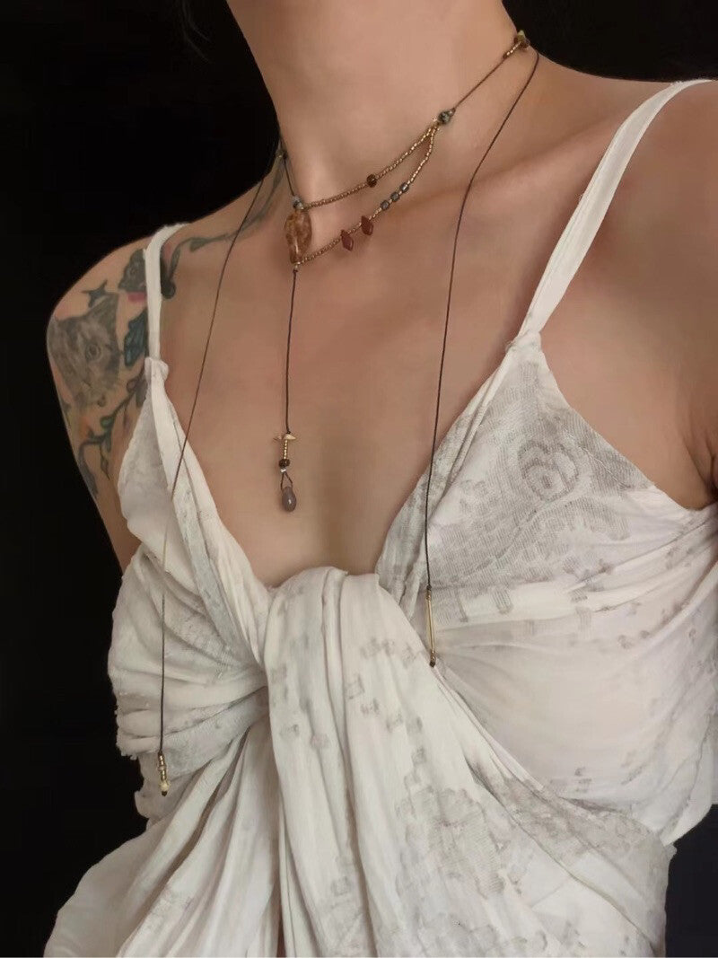 Muse Czech Beaded Necklace,Lumivault.