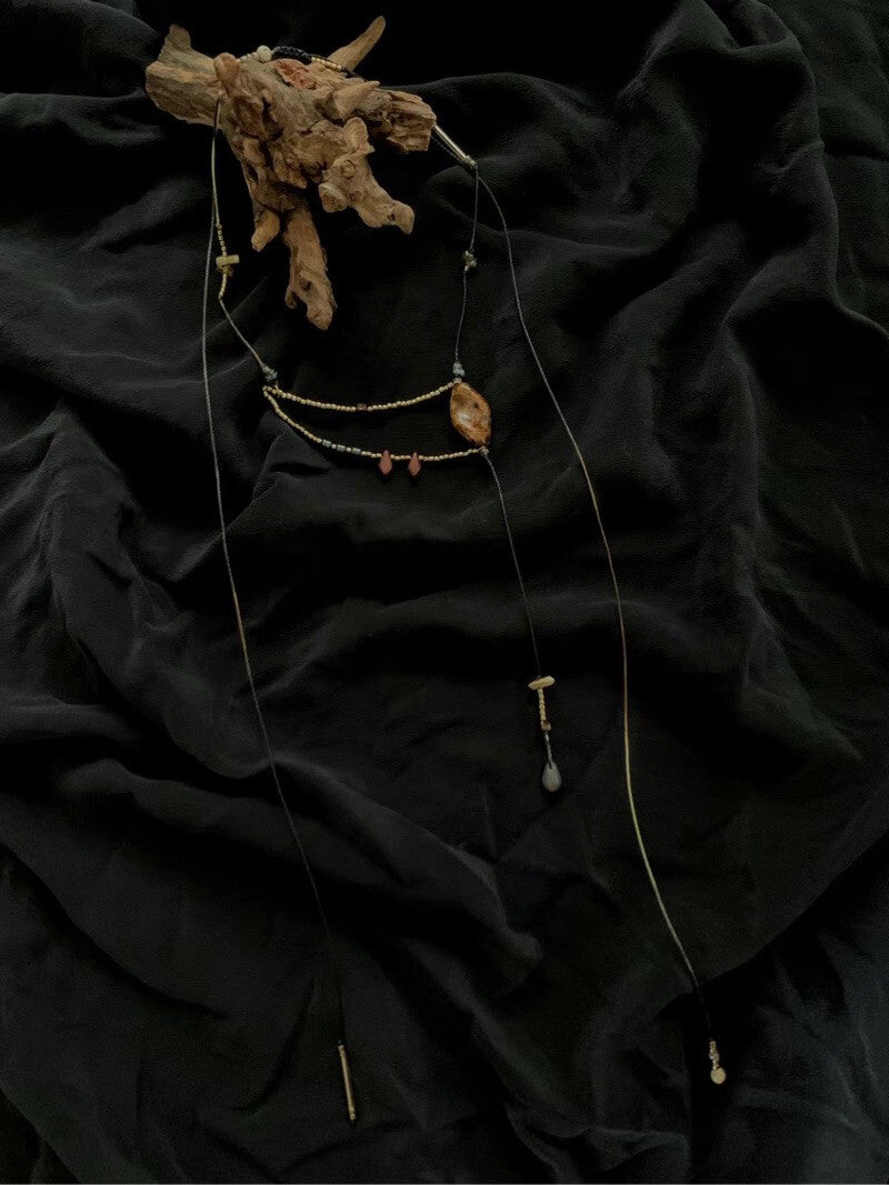 Muse Czech Beaded Necklace,Lumivault.