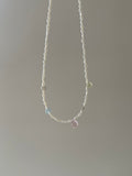 Natural Stone Pearl Colorful Necklace,Lumivault.