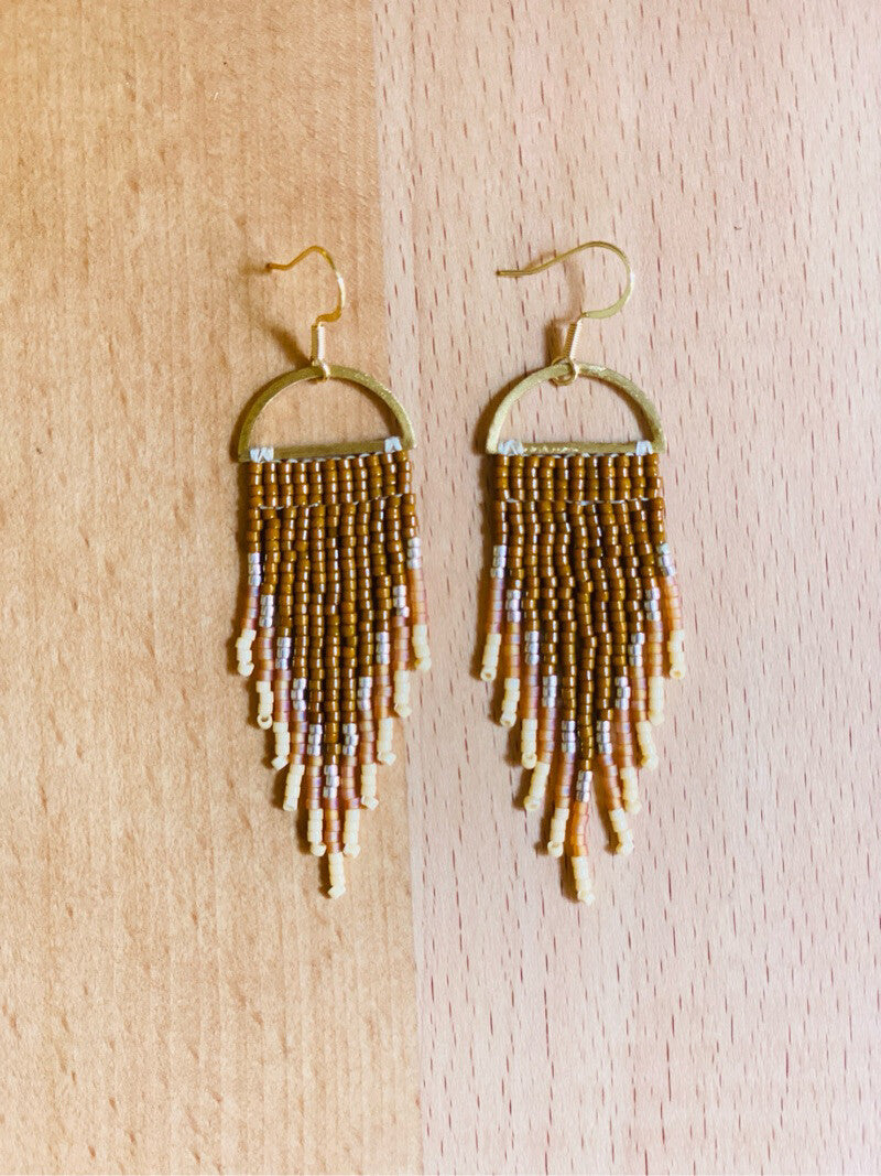 Nomad Time Series MIYUKI Beaded Jewelry,Brown,Lumivault.