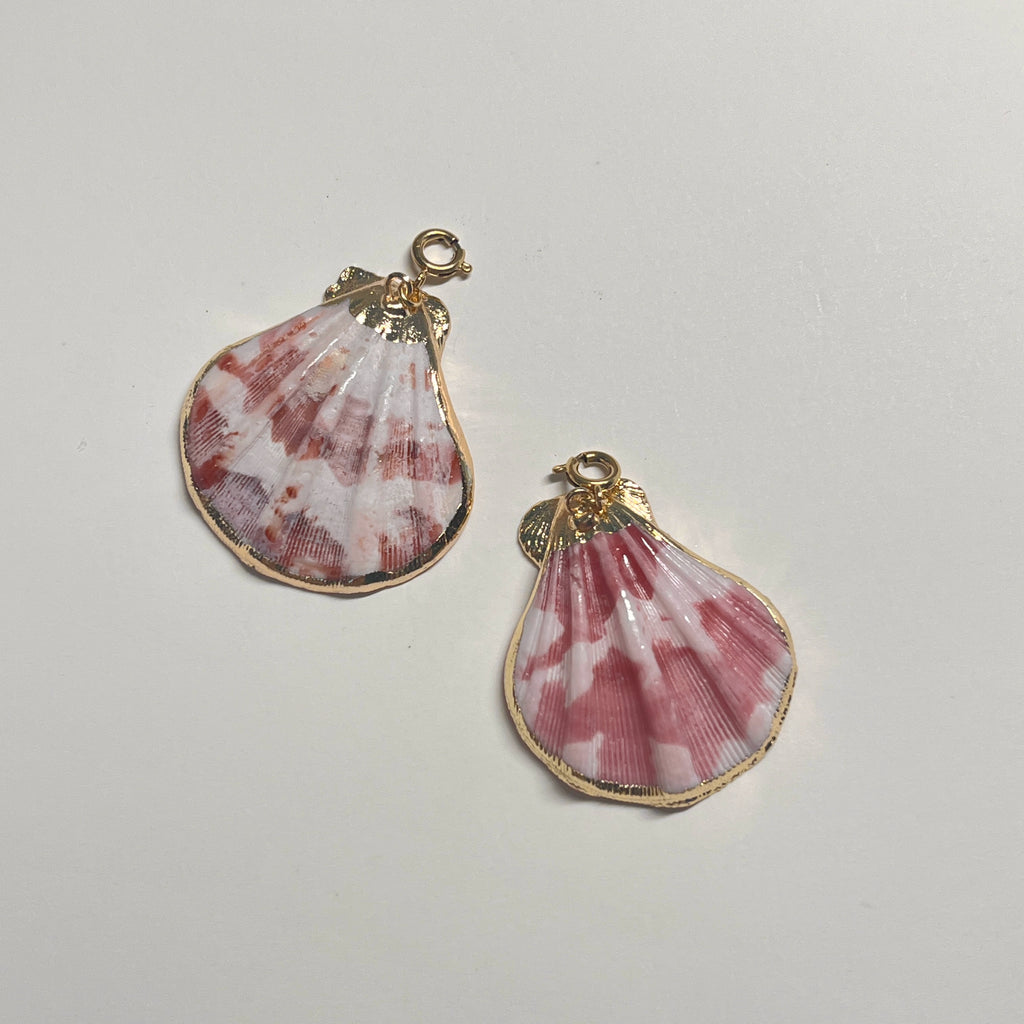 Vintage Baroque Pearl Seashell Necklace,Pendant n,Lumivault.