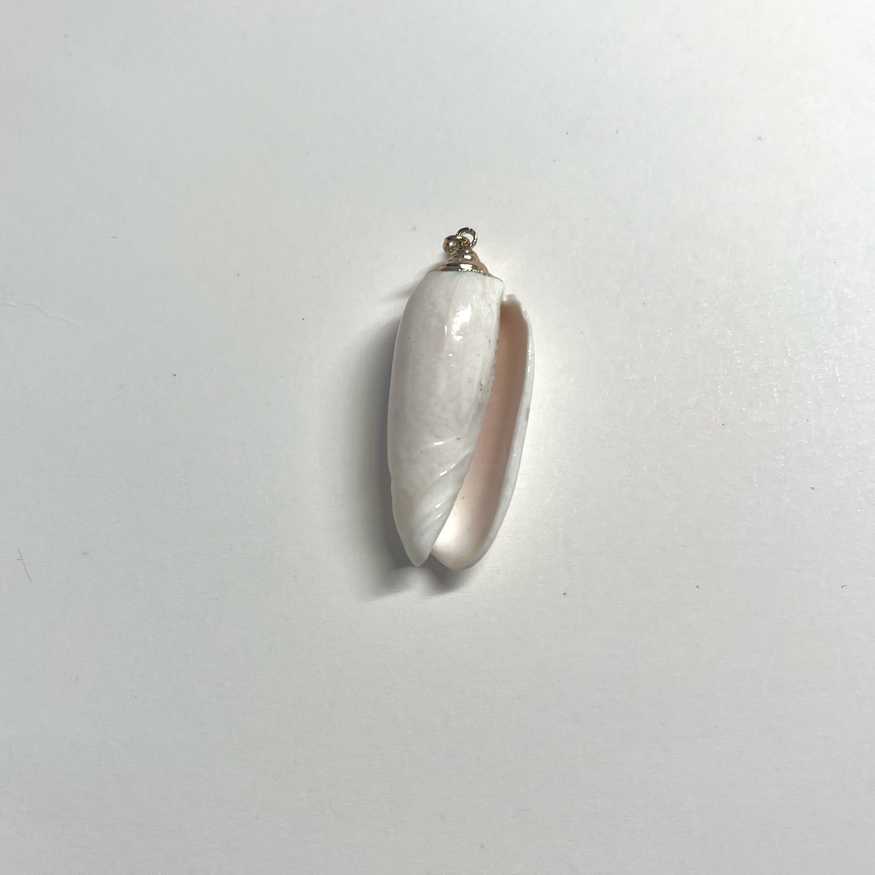Vintage Baroque Pearl Seashell Necklace,Pendant c,Lumivault.