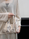 Chinoiserie Botanic Embroidery Beaded Hobo Bag - Lumivault
