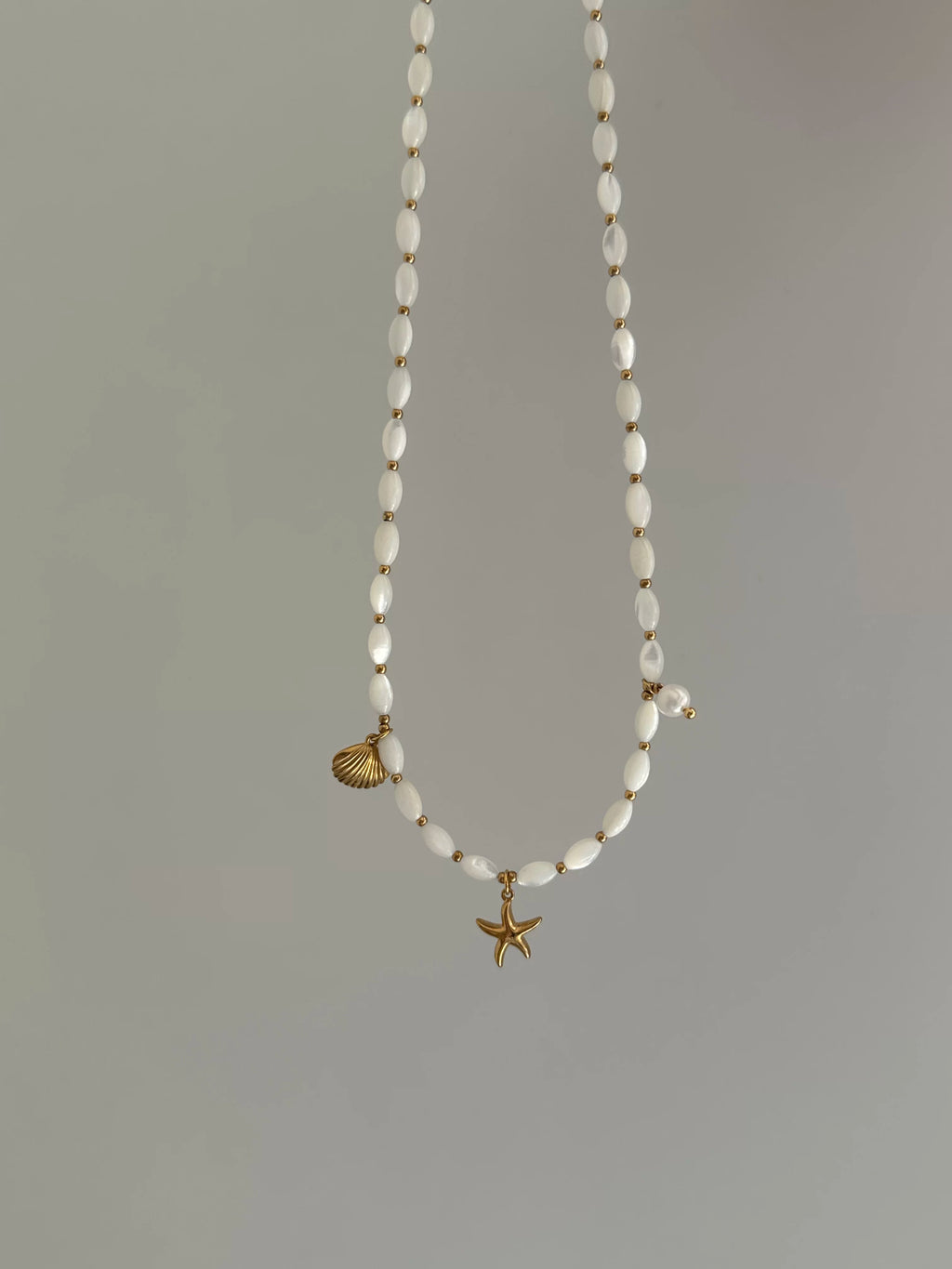 Premium Shell Starfish Pearl Necklace - Lumivault