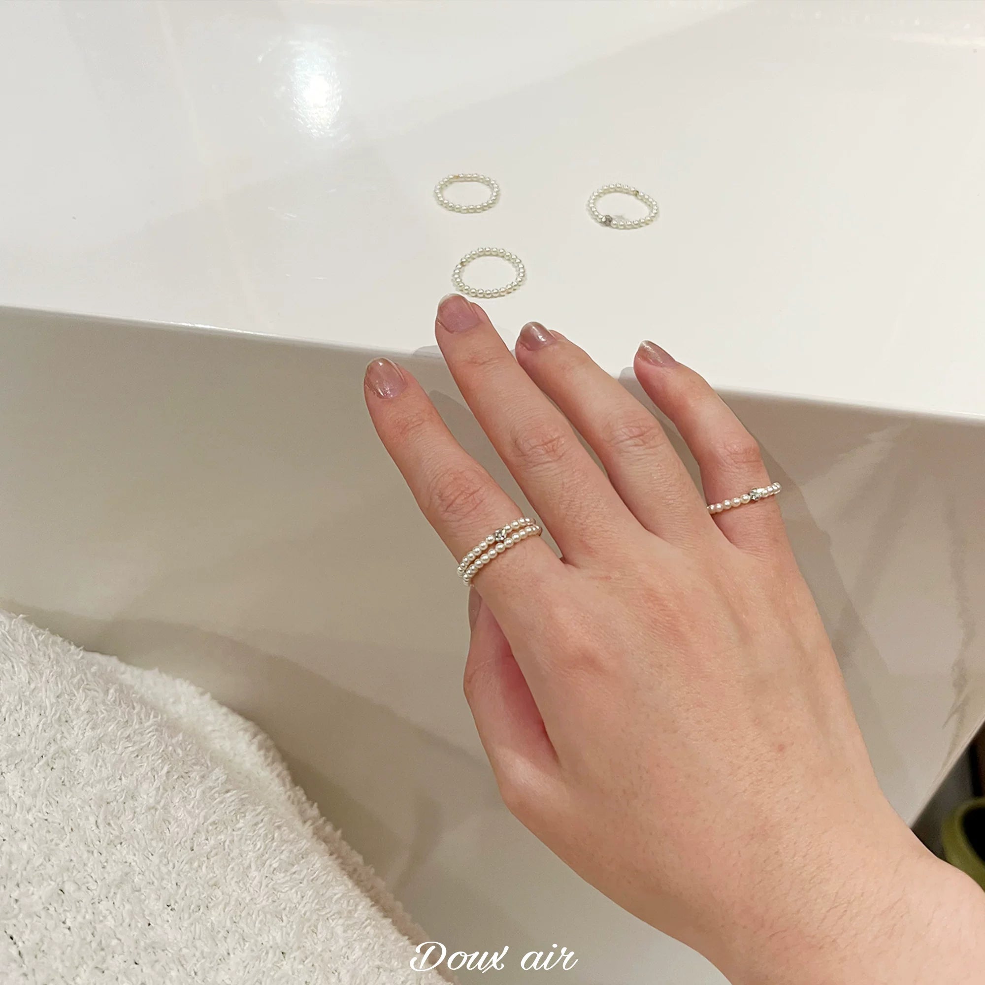 Pearl Plain Ring,Lumivault.