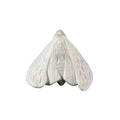 Moths To A Flame Ceramic Brooch,White,Lumivault.