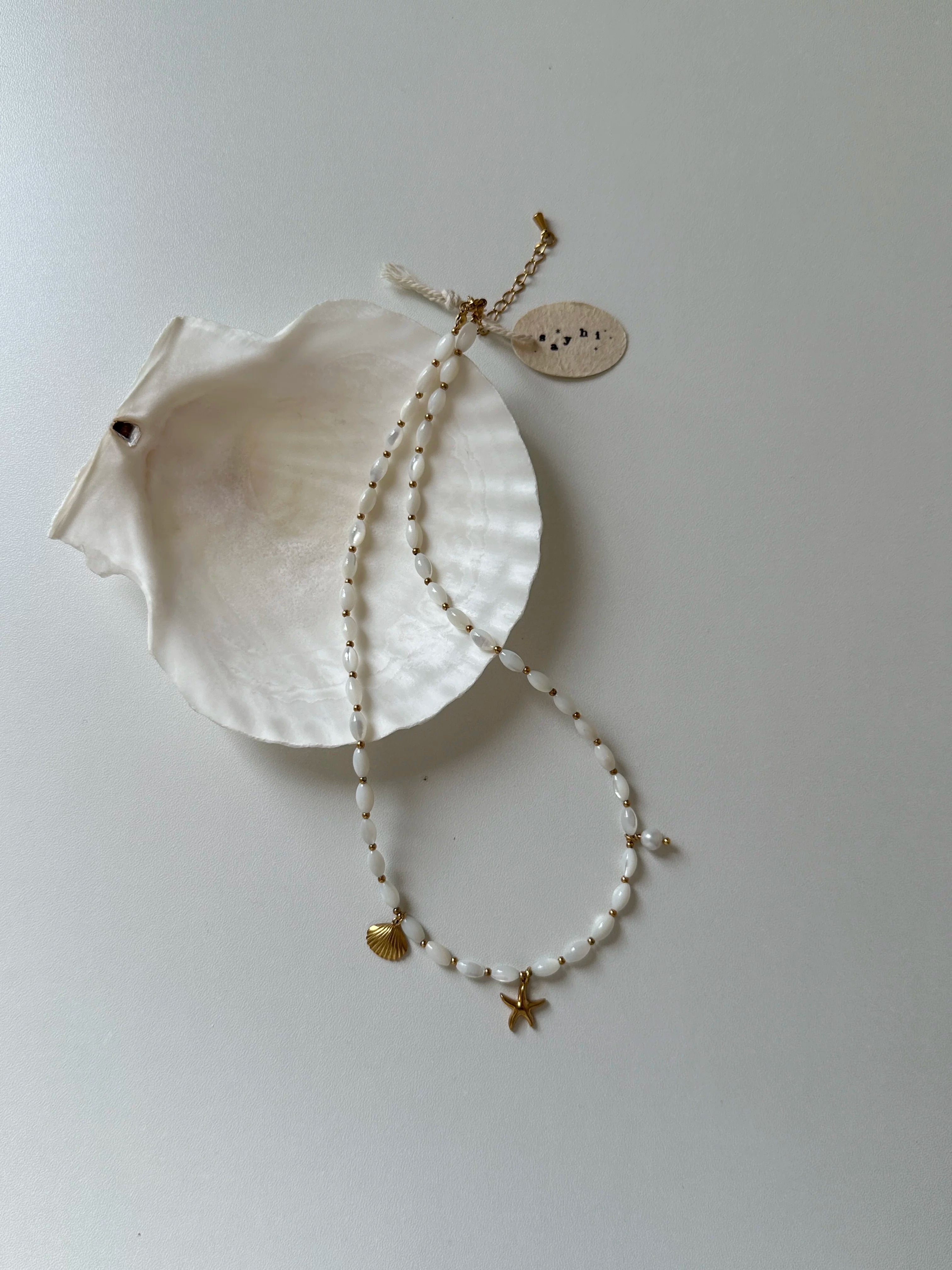 Premium Shell Starfish Pearl Necklace - Lumivault