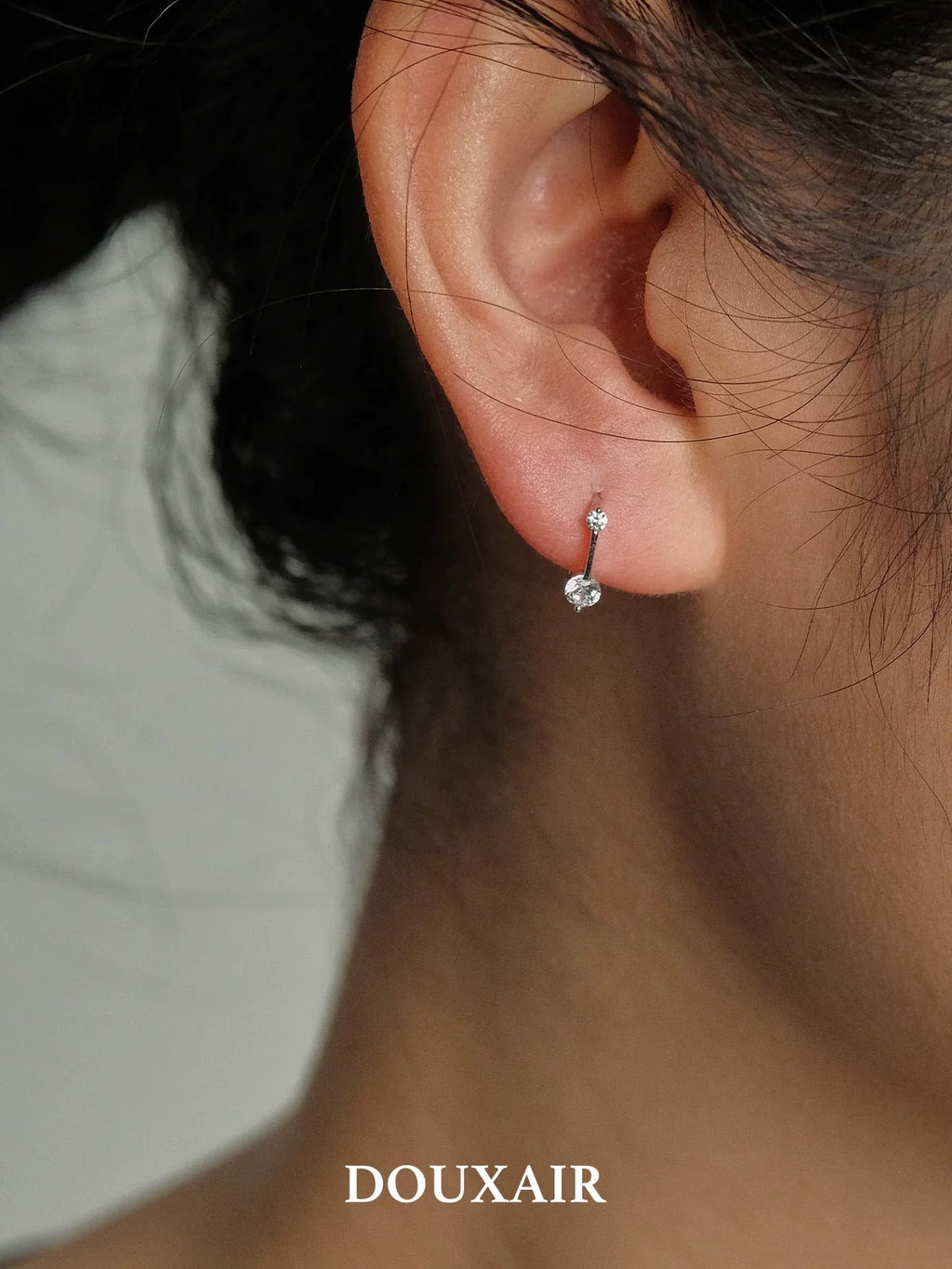 Mini Silver Hoop Earrings,Lumivault.