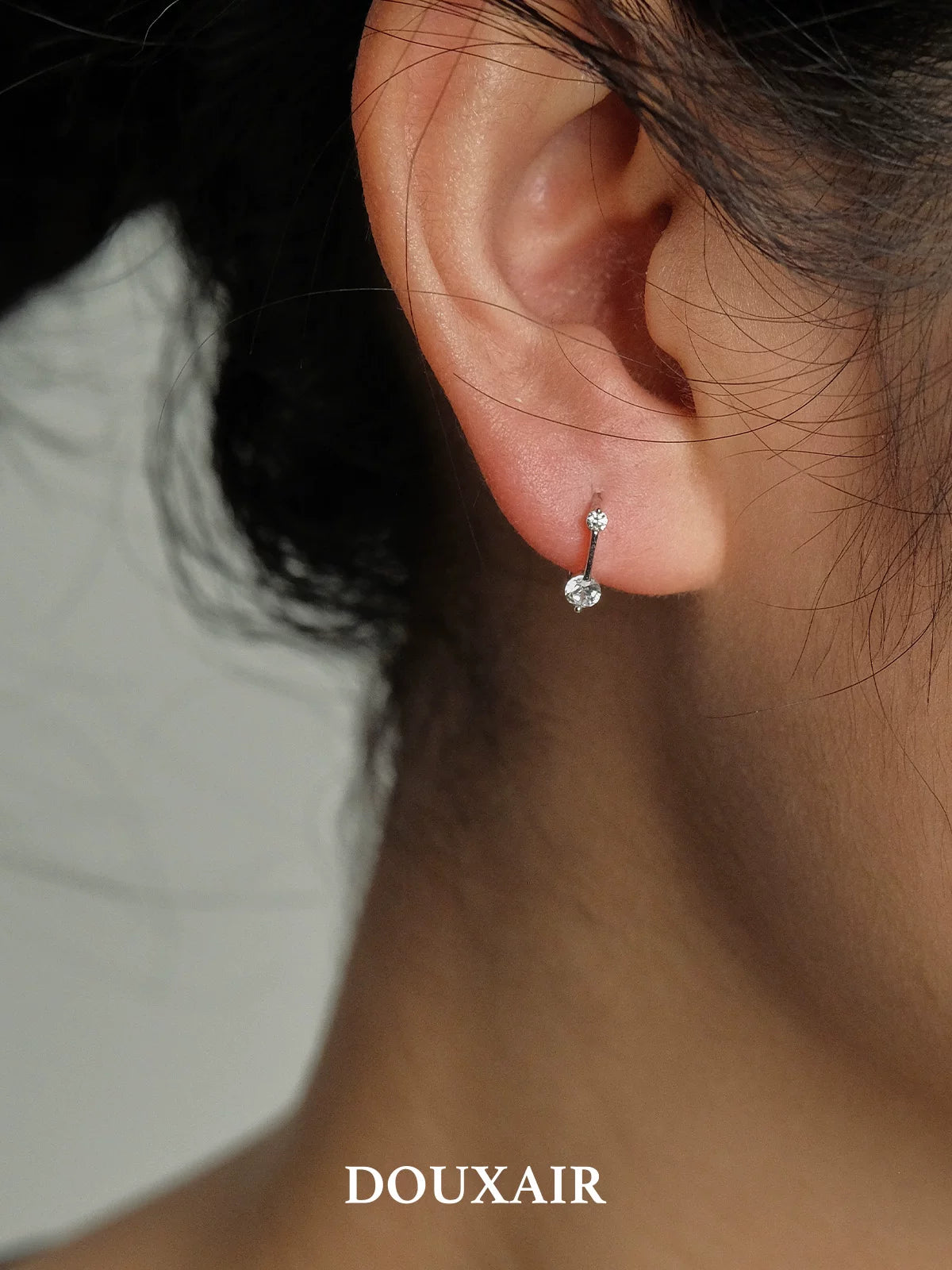 Mini Silver Hoop Earrings,Lumivault.