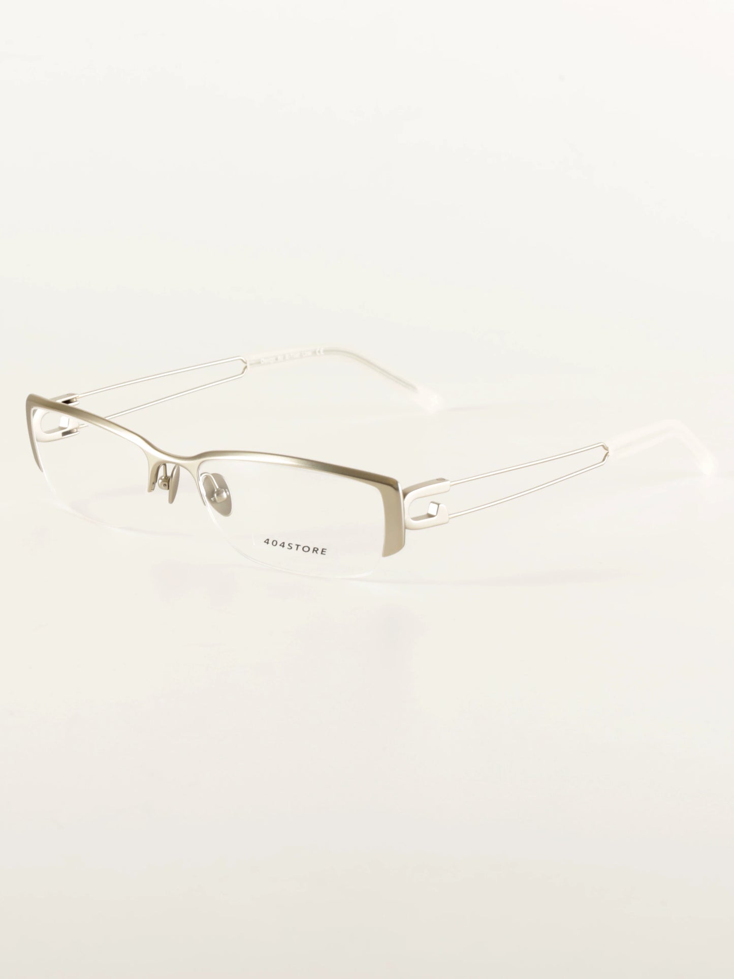 Titanium Paperclip Semi-Rimless Glasses - Lumivault