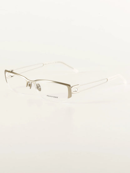 Titanium Paperclip Semi-Rimless Glasses - Lumivault