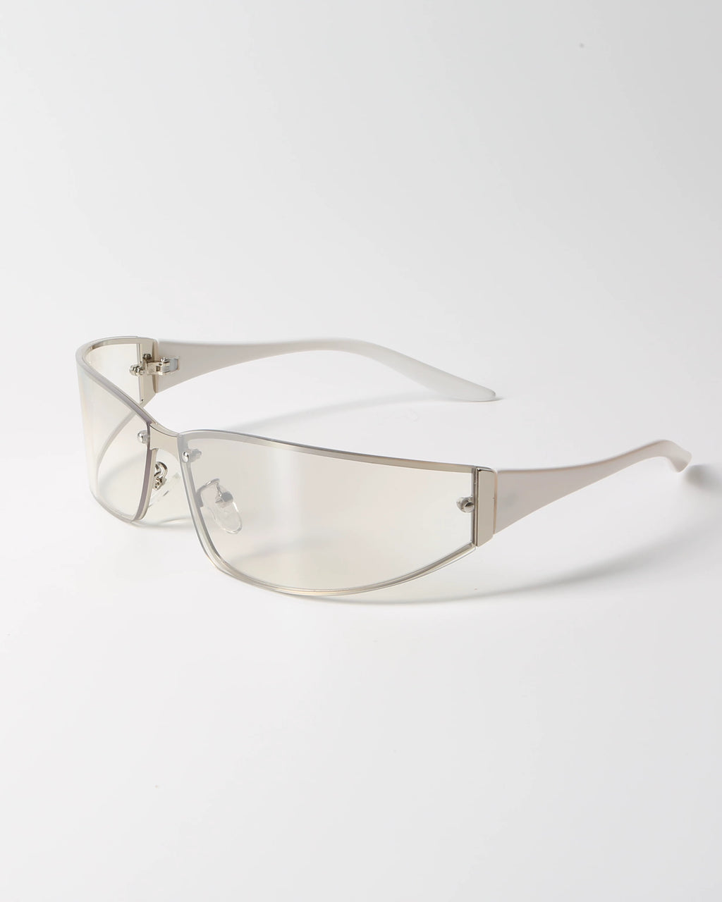 Y2K Futurist Metal Sunglasses - Lumivault