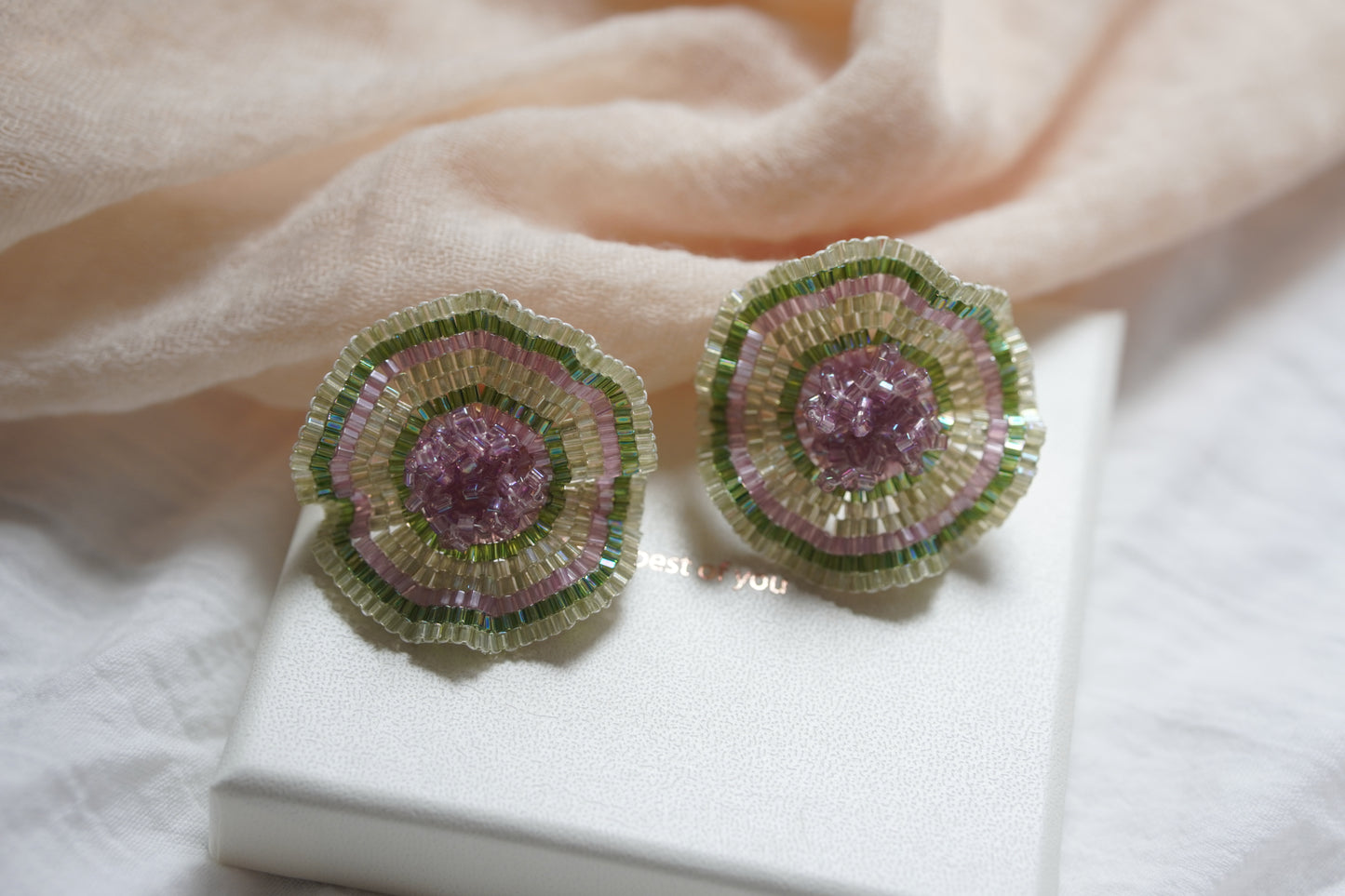 Handmade Vacation Seed Beaded Earrings