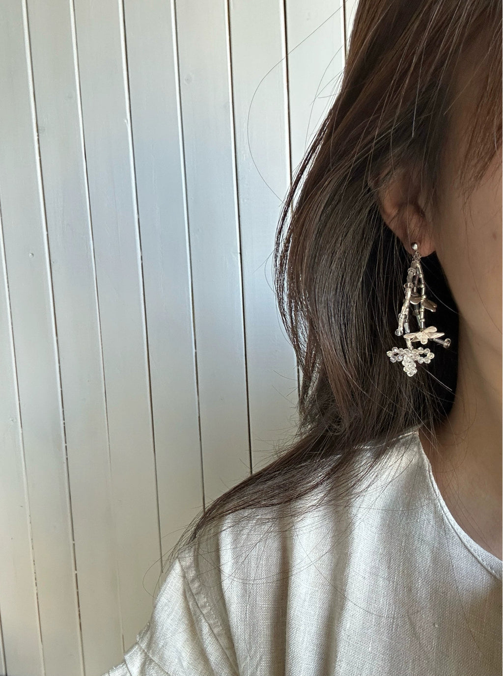 Moonlight Hydrangea Tassel Flower Earrings - Lumivault
