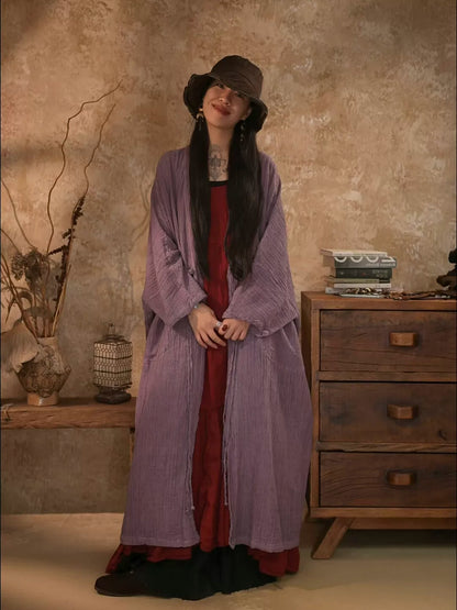 Vintage Ramie Textured Outerwear