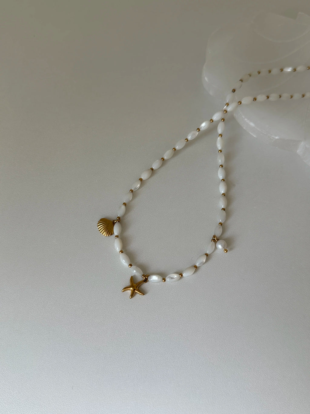 Premium Shell Starfish Pearl Necklace - Lumivault
