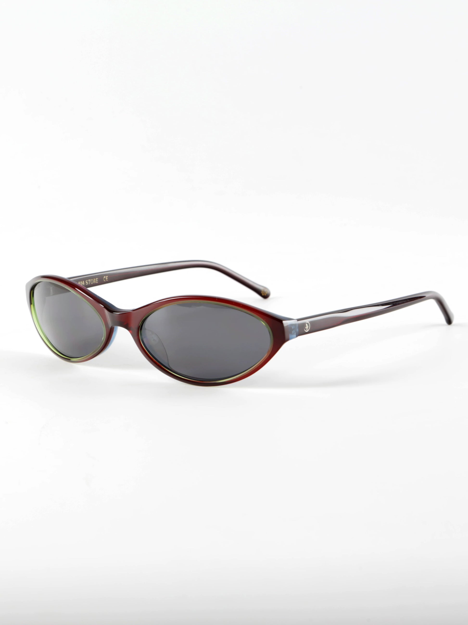 Y2K Bordeaux Oval Sunglasses - Lumivault