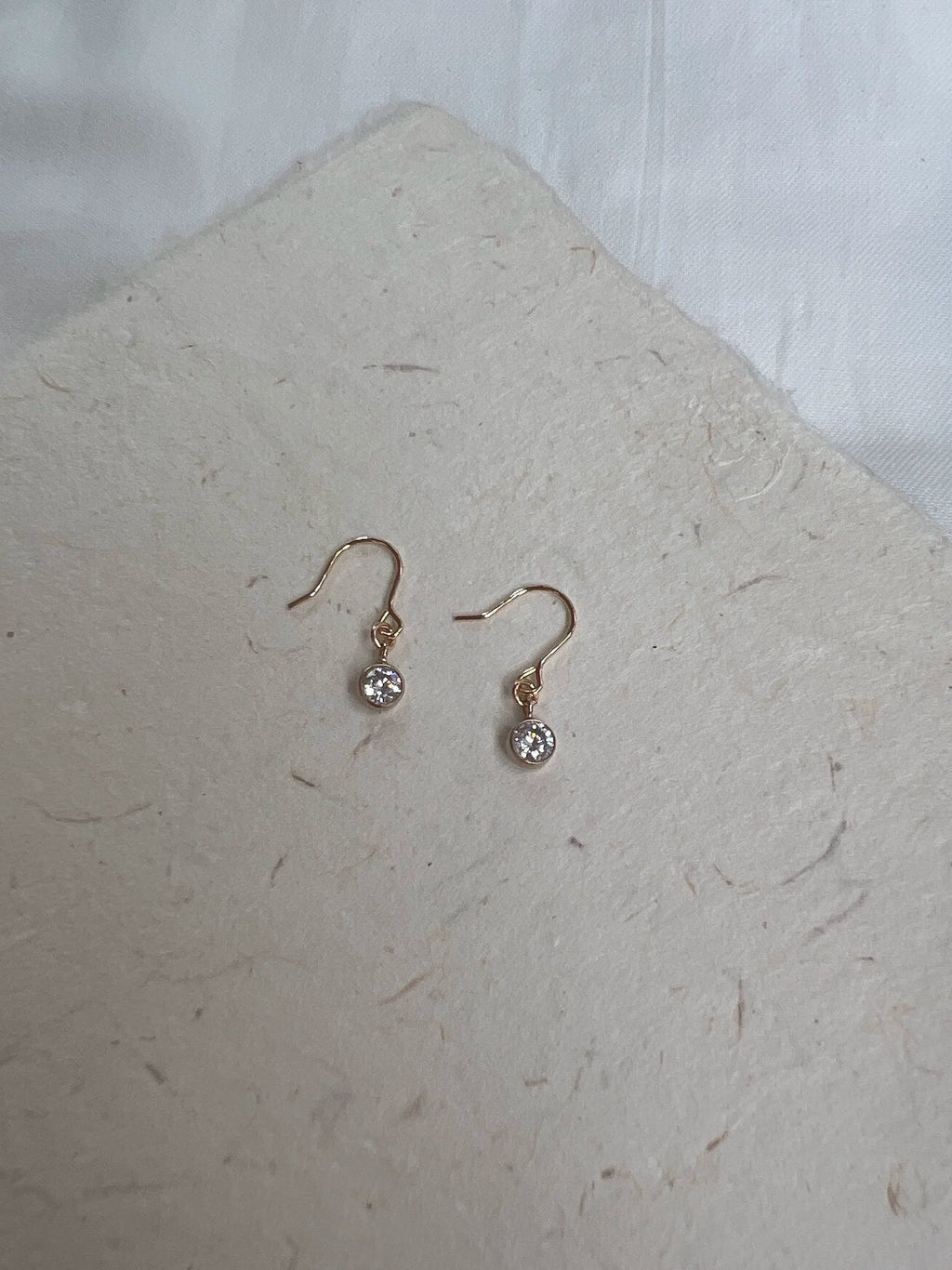 Mini Zircon 14K Gold Plated Stud Earrings,#4,Lumivault.