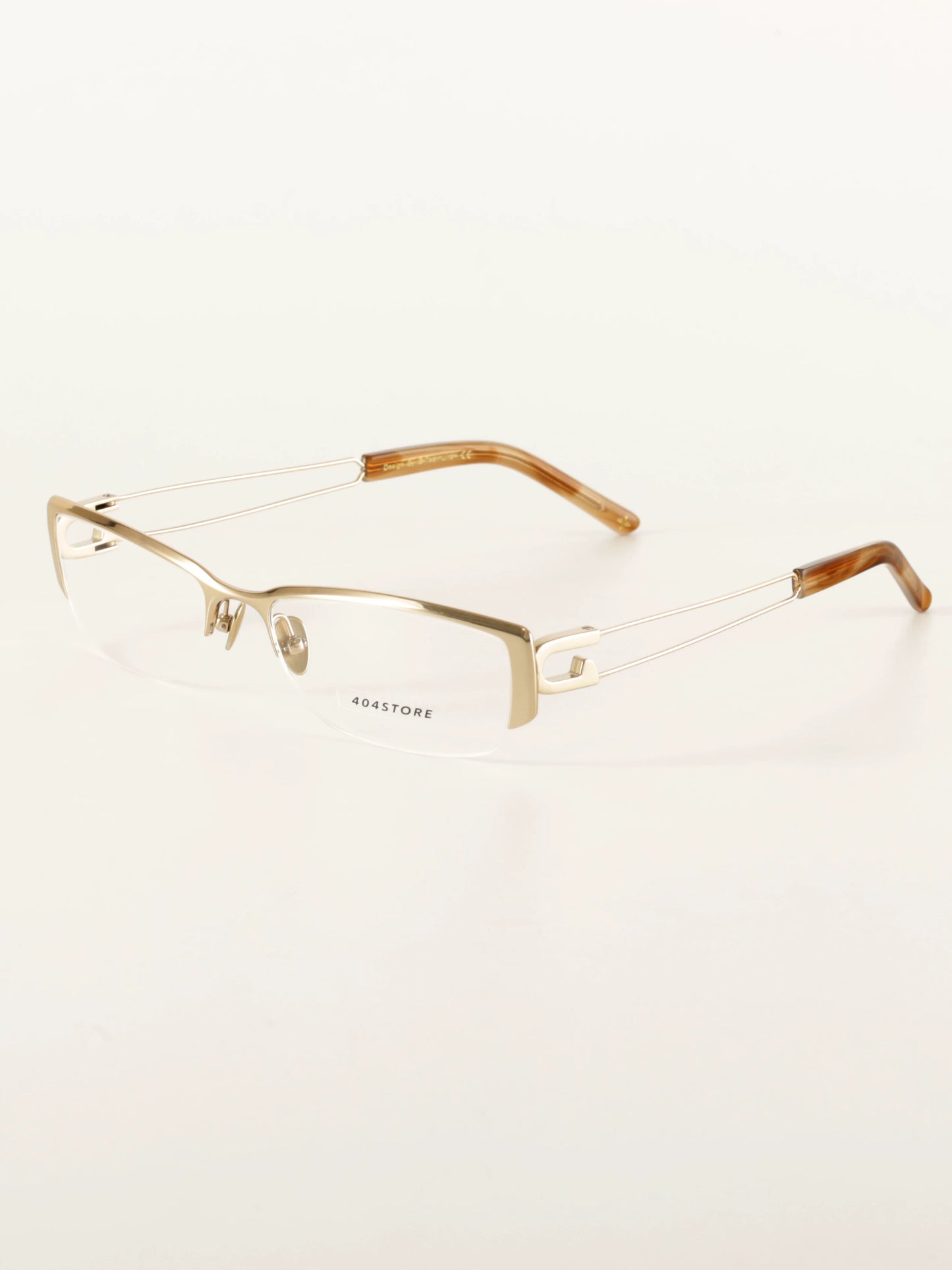 Titanium Paperclip Semi-Rimless Glasses - Lumivault
