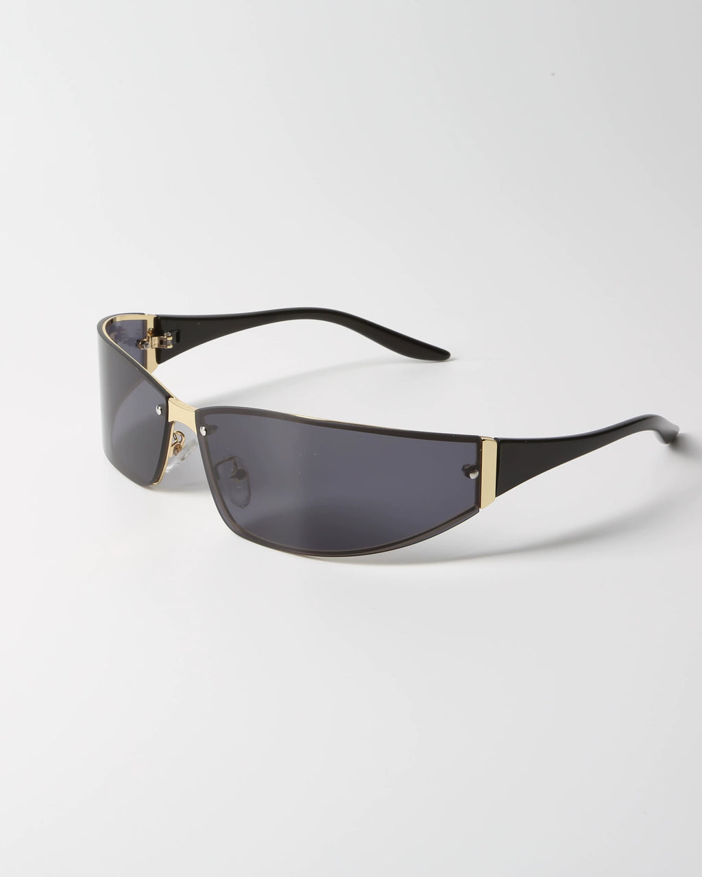 Y2K Futurist Metal Sunglasses - Lumivault