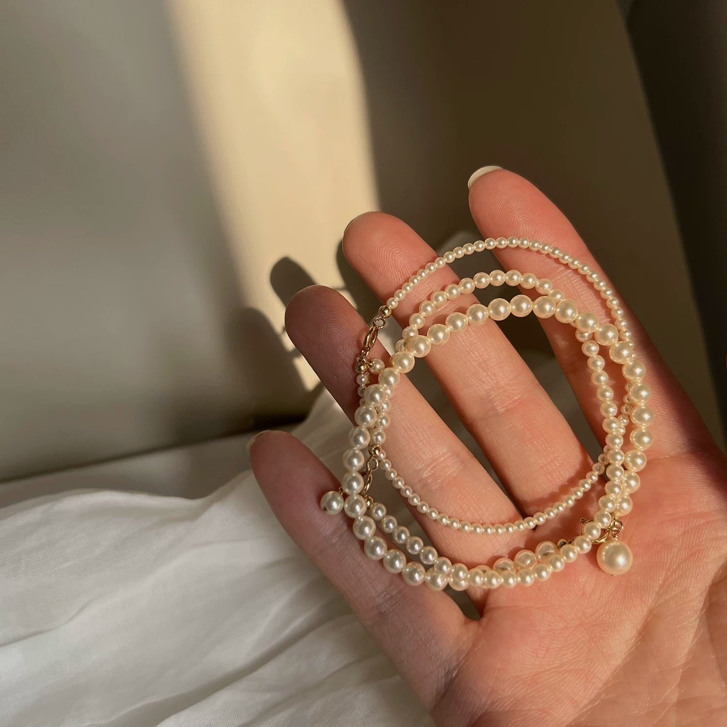 Pearl 14K Gold Bracelet,Lumivault.