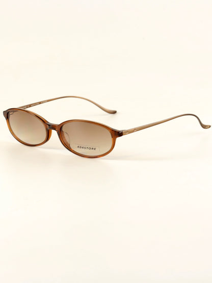Rouge Oval Titanium Sunglasses - Lumivault