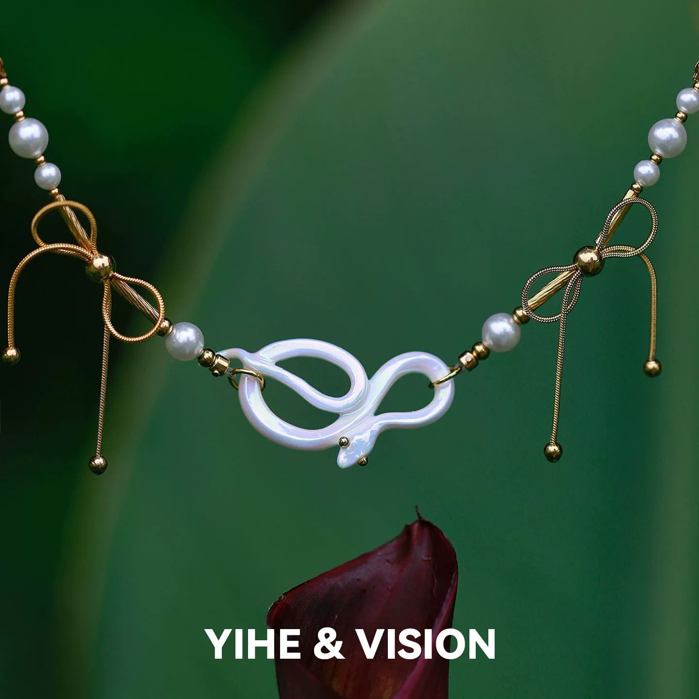 Floating Light White Snake Ceramic Bracelet