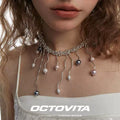 Raindrops Pearl Choker,Lumivault.