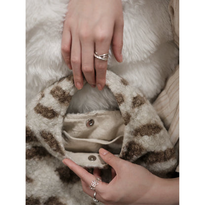 Vintage Faux Fur Hobo Bag - Lumivault