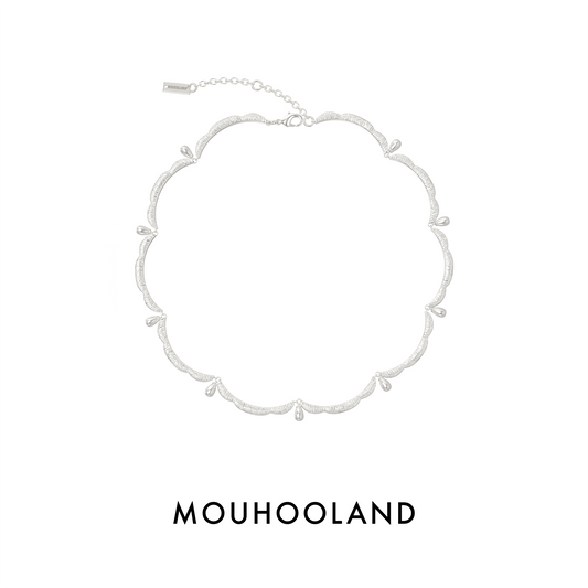 Dusk Land Lace Natural Pearl Necklace