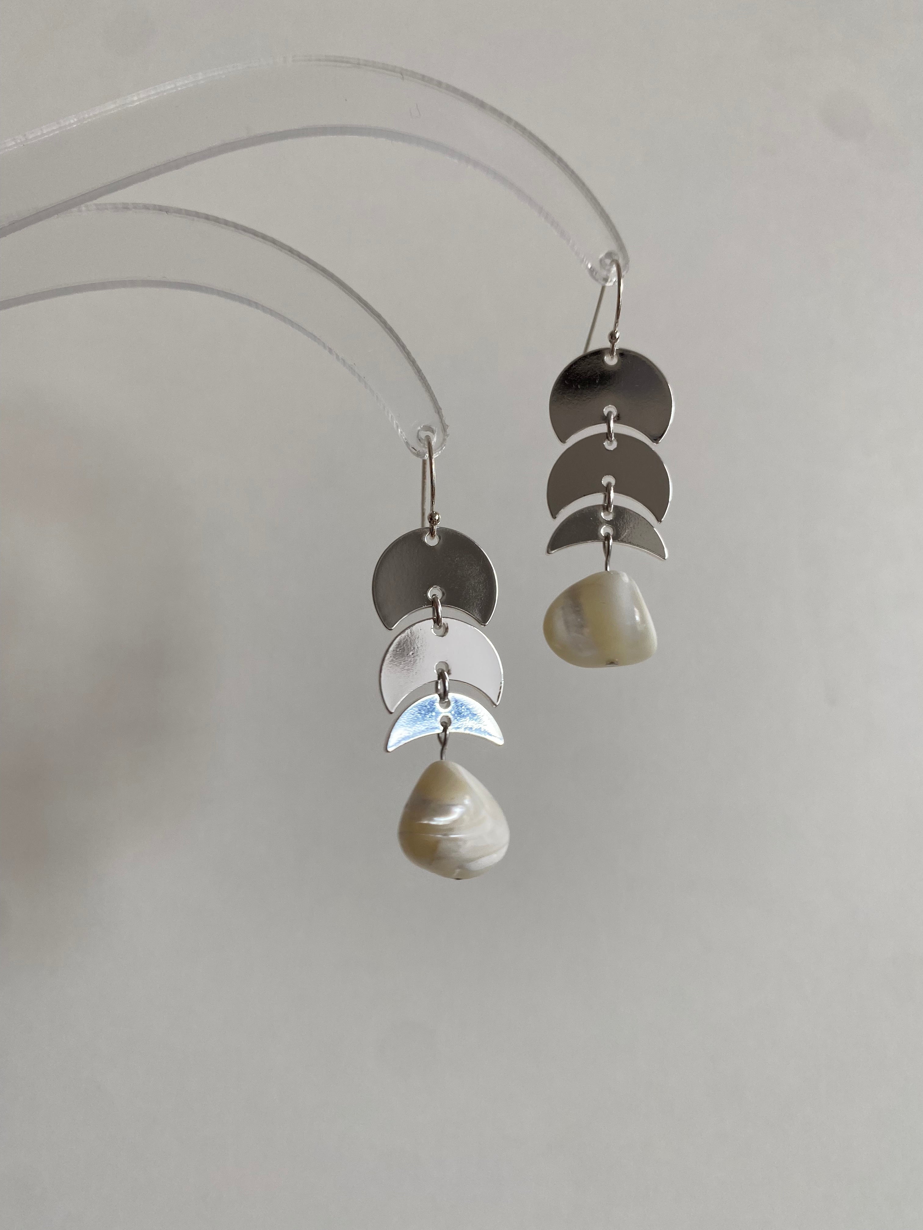 Artistic Shell Drop Earrings