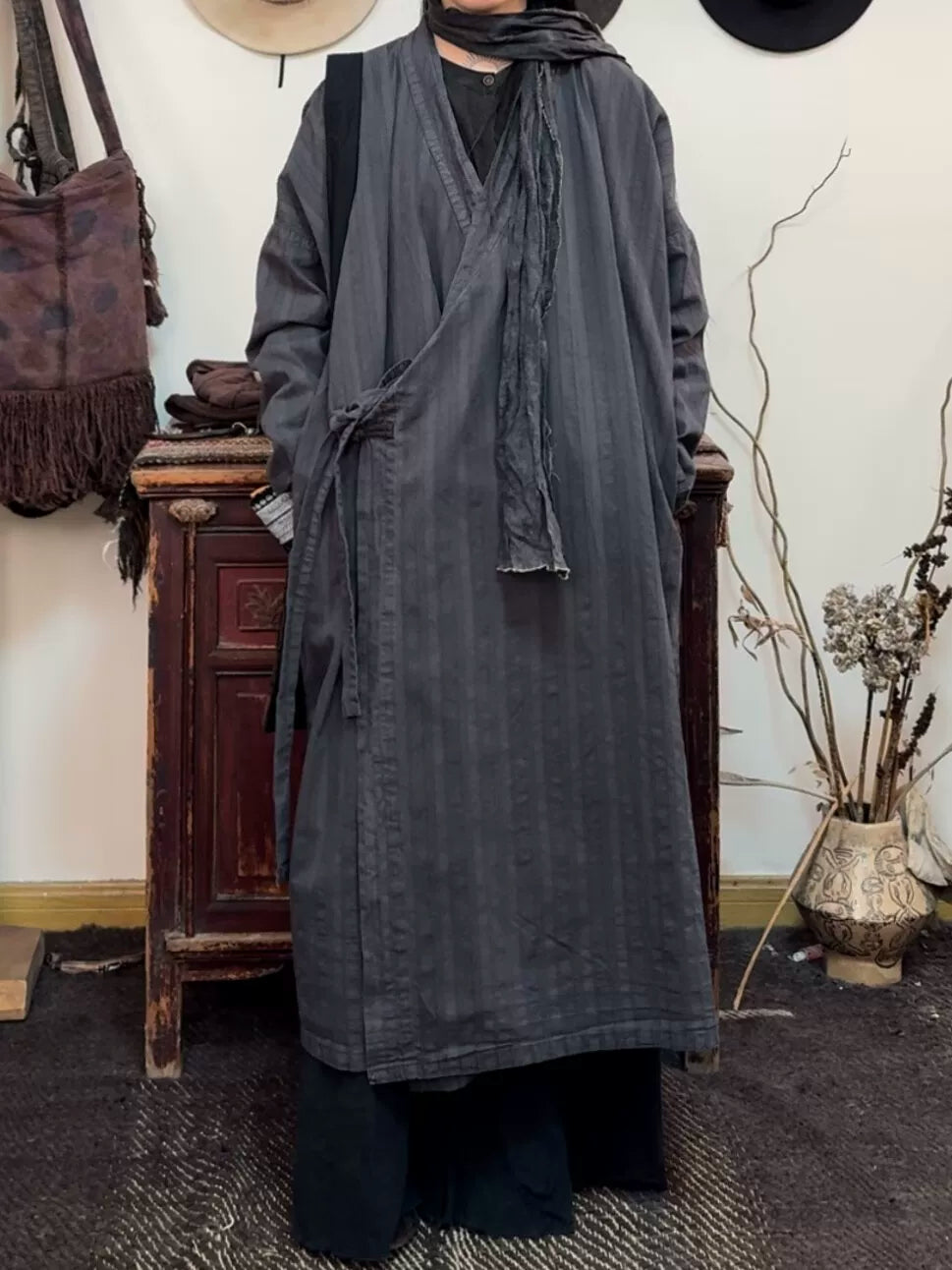 Worn Ash Linen Outerwear