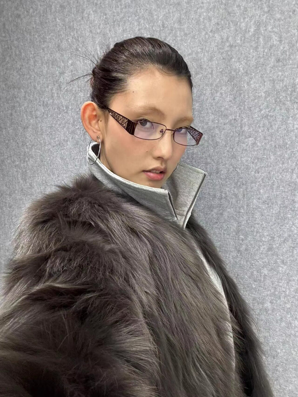 Retro Geometric Metal Rectangle Eyeglasses - Lumivault