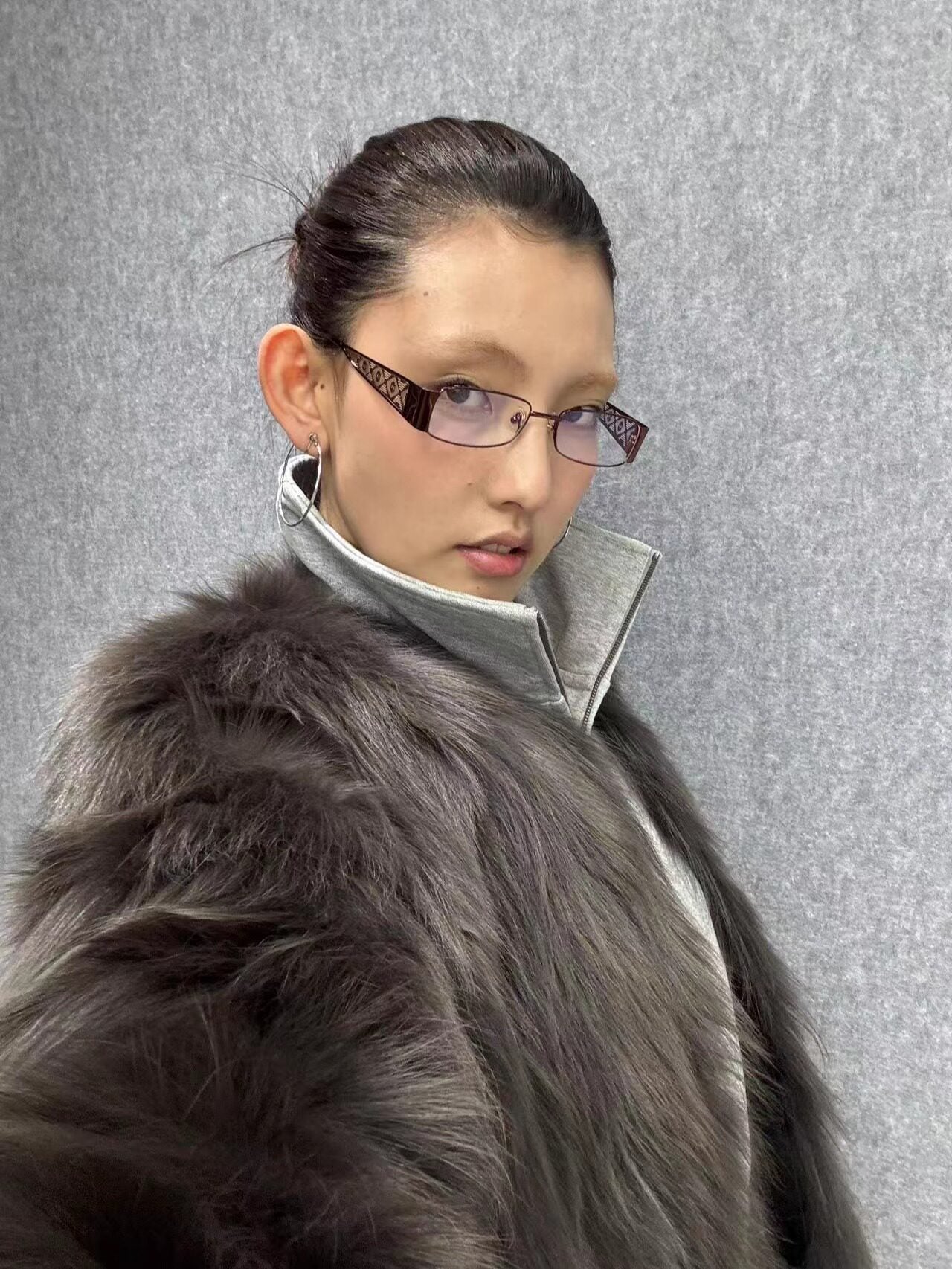 Retro Geometric Metal Rectangle Eyeglasses - Lumivault