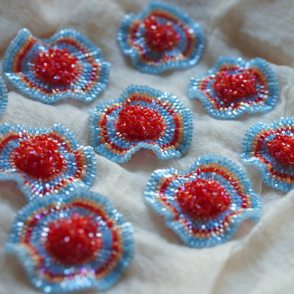 Handmade Vacation Seed Beaded Earrings,Lumivault.